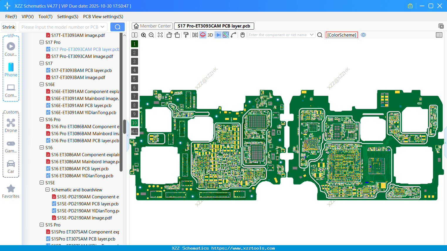 VIVO S17 Pro-ET3093CAM PCB Layer